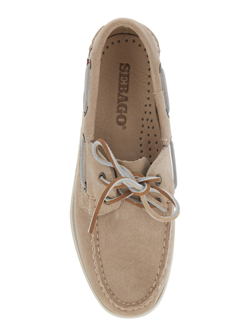 Beige Solid Portland Loafers 4