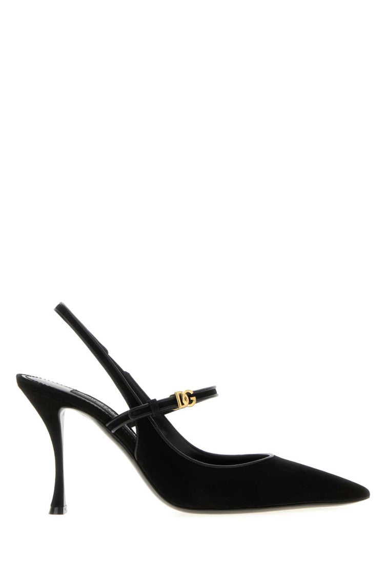 Black Suede Heels 1