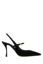 Black Suede Heels 1