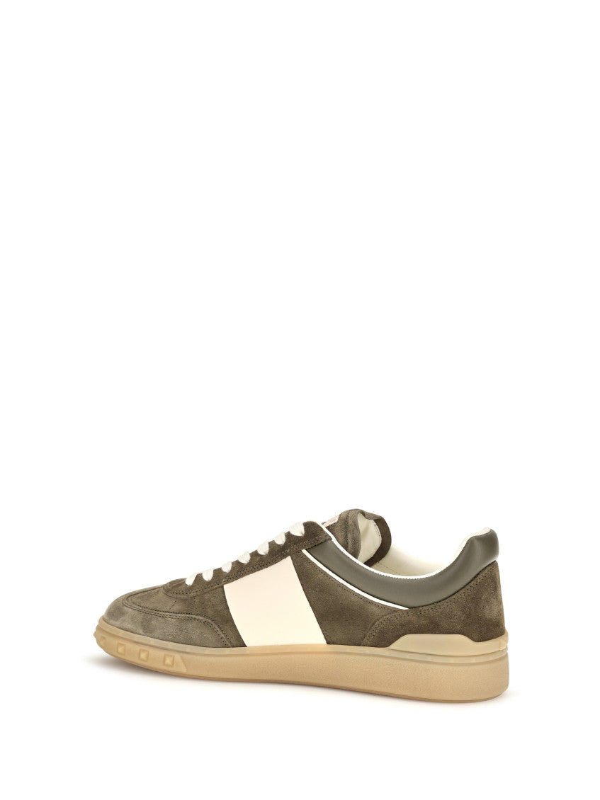 Khaki Low-Top Upvillage Sneakers 3