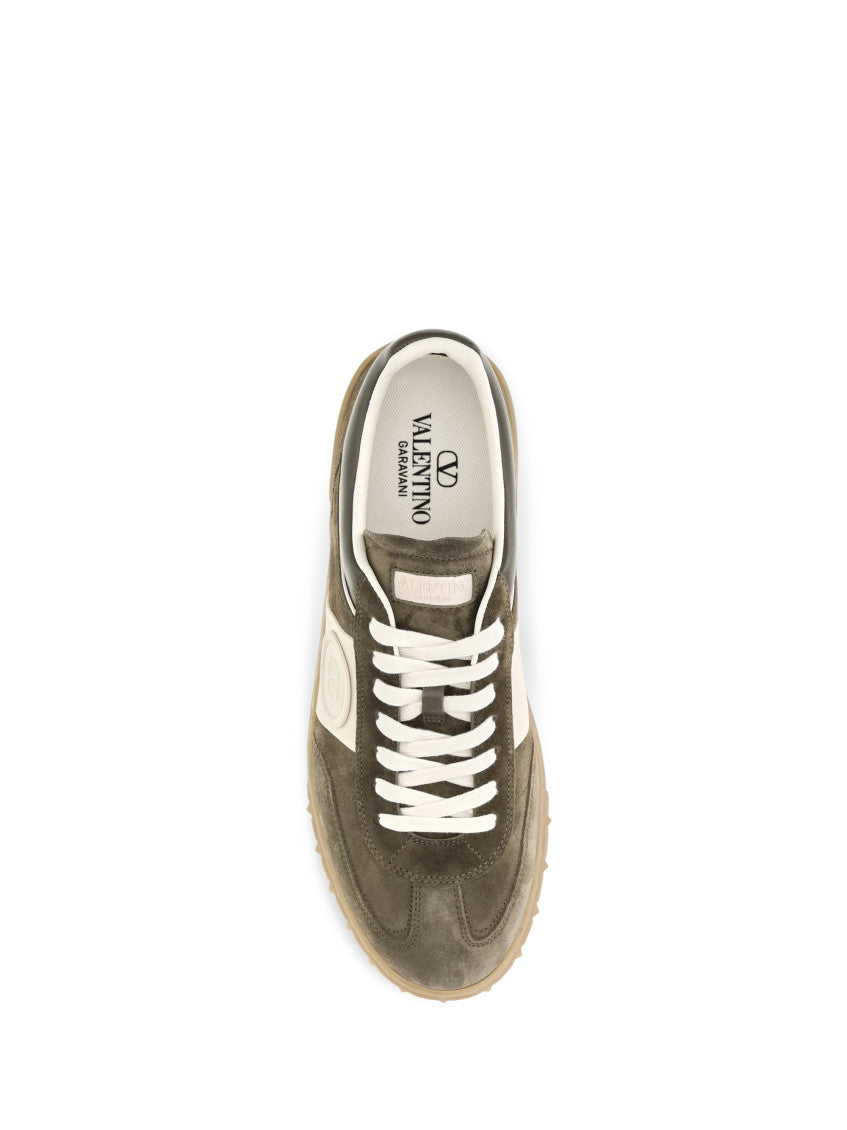 Khaki Low-Top Upvillage Sneakers 4