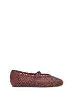 Maroon Rhinestone Ballet Flats 1