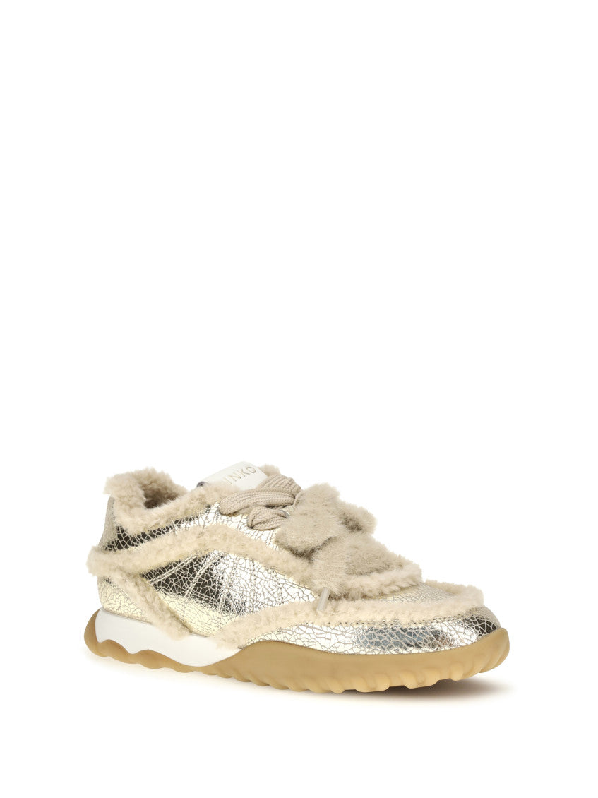 Silver Gea Lace-up Sneakers 2