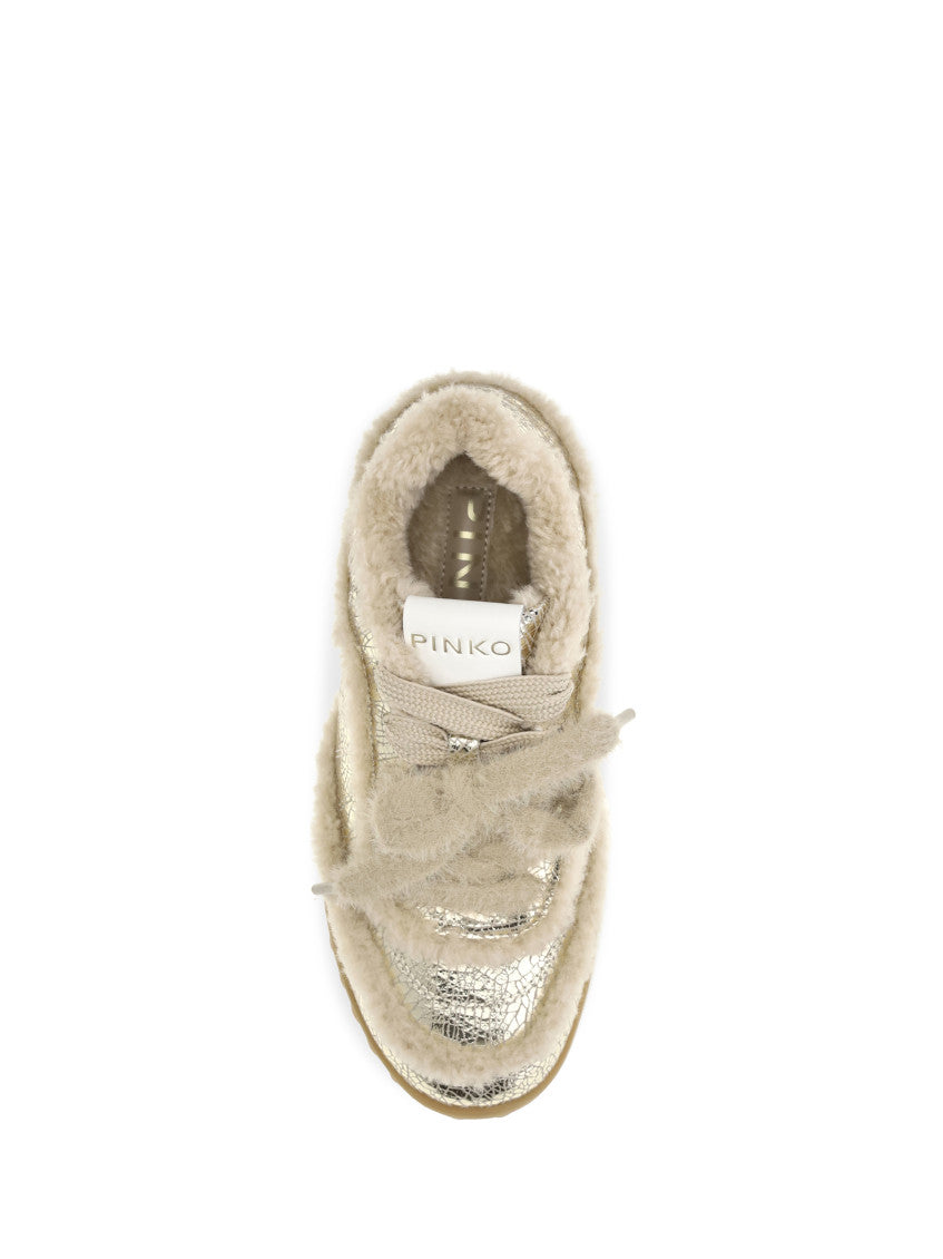 Silver Gea Lace-up Sneakers 4