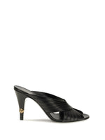 Black Gianni Leather Heels 1
