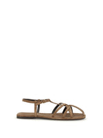 Brown Suede Sandals 1