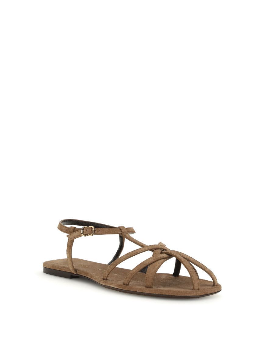 Brown Suede Sandals 2