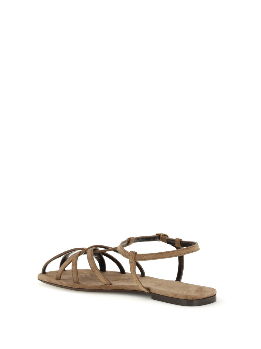 Brown Suede Sandals 3
