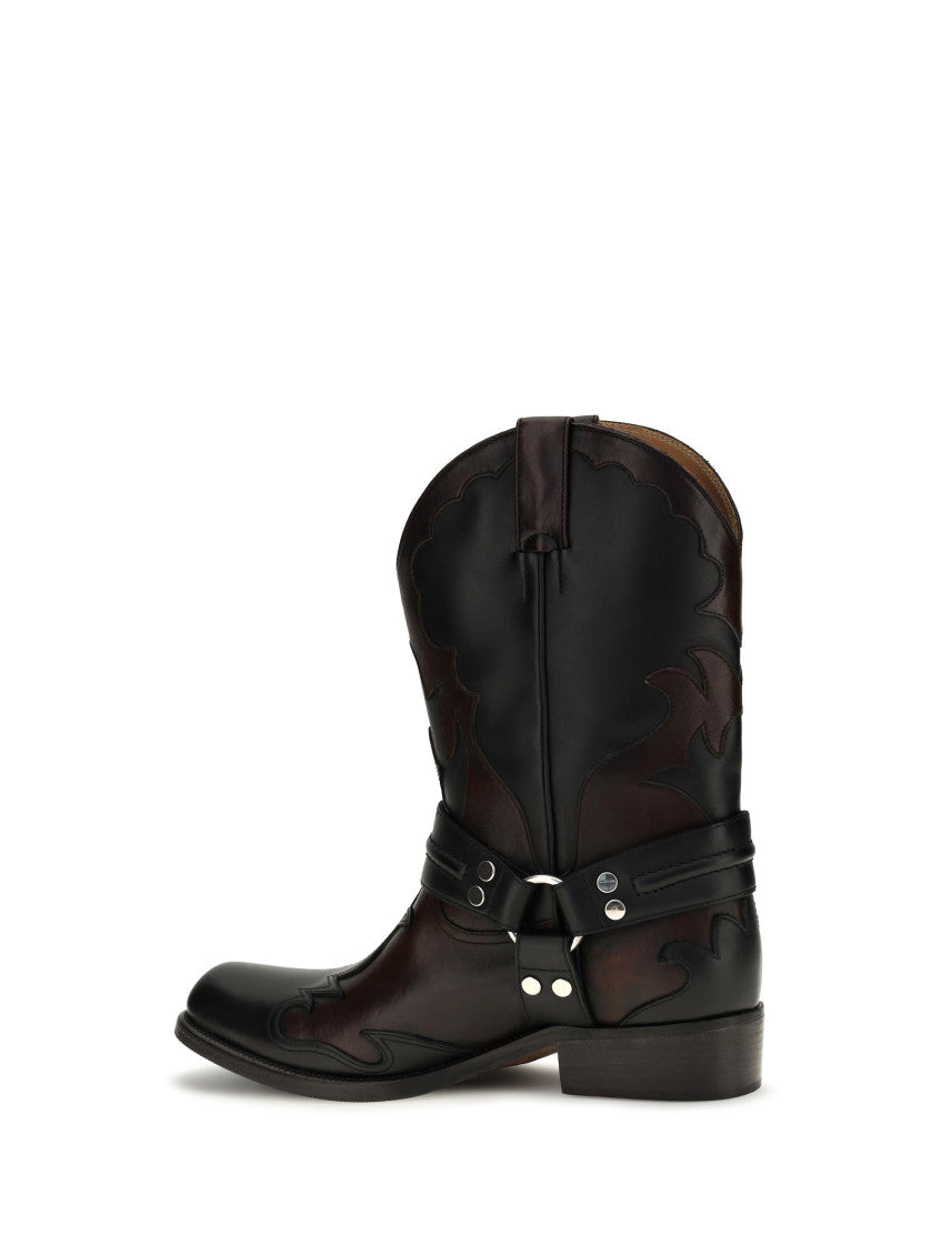 Black Sylvester Western Boots 3