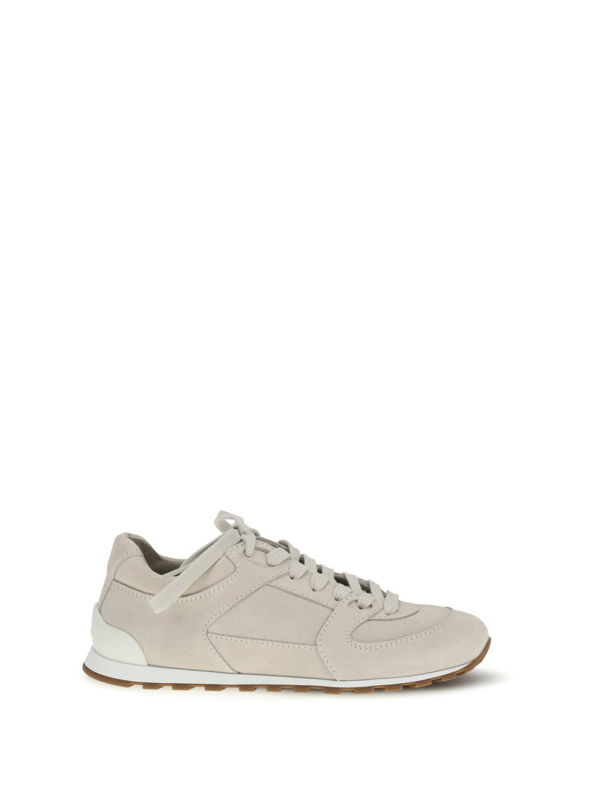 Off White Suede Sneakers 1