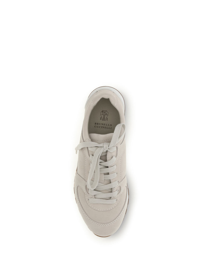 Off White Suede Sneakers 4