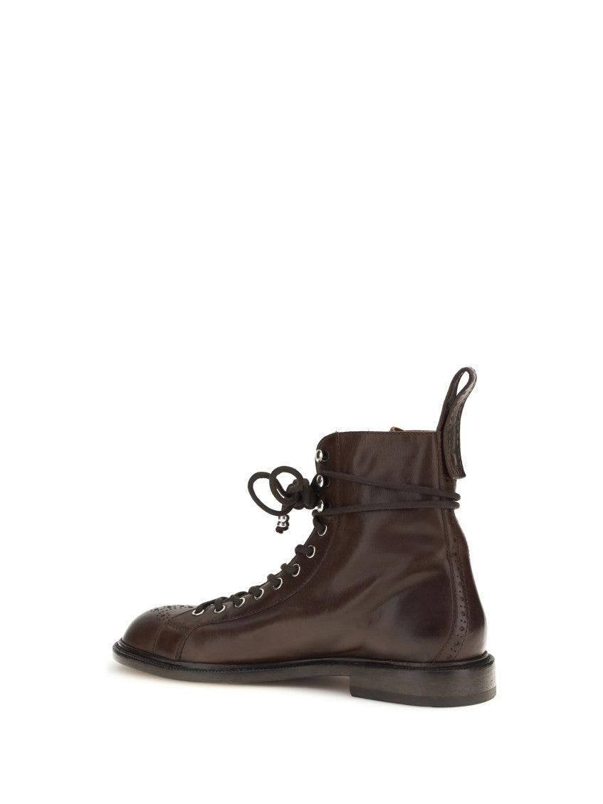 Brown Leather Ankle Boots 3