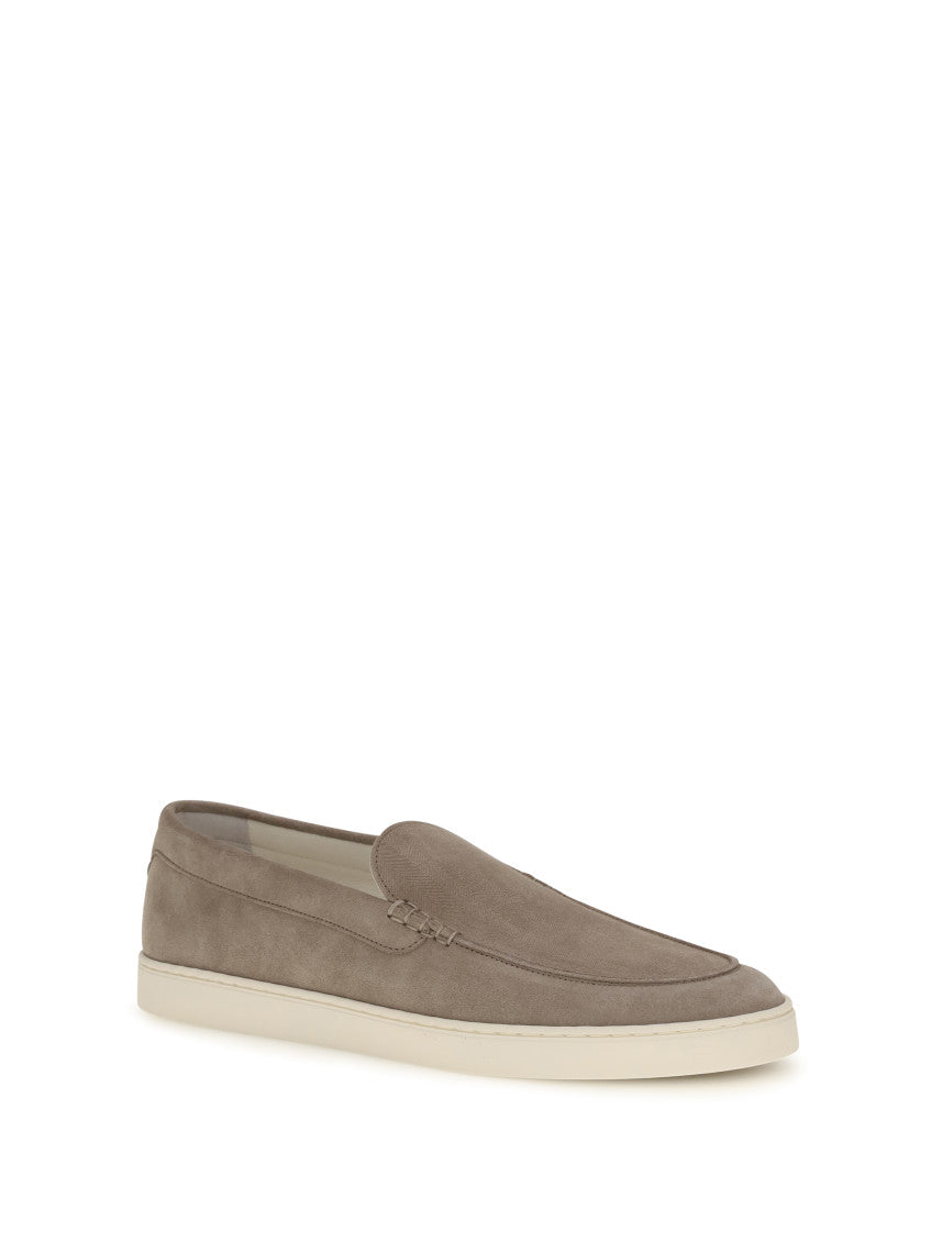 Grey Suede Loafers 2