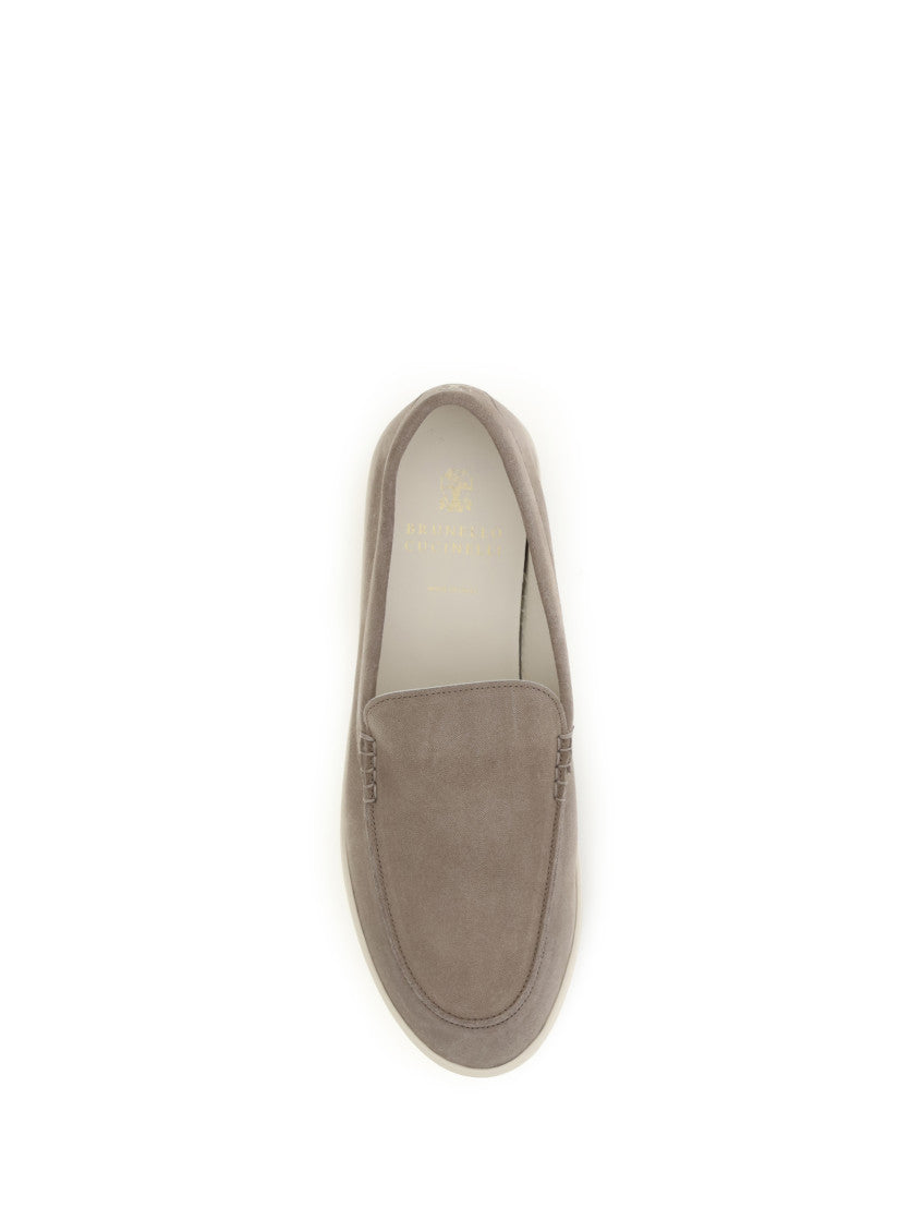 Grey Suede Loafers 4