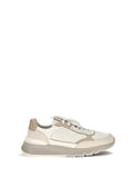 Off White Leather Sneakers 1
