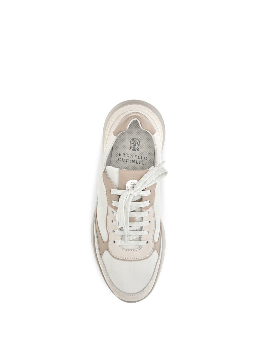 Off White Leather Sneakers 4