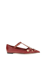 Red Studdy Ballet Flats 1