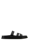 Black Leather Sandals 1