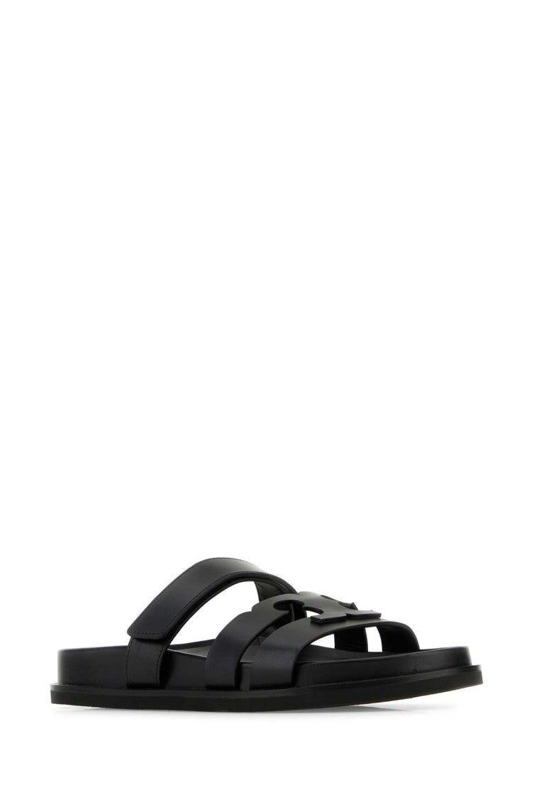 Black Leather Sandals 2