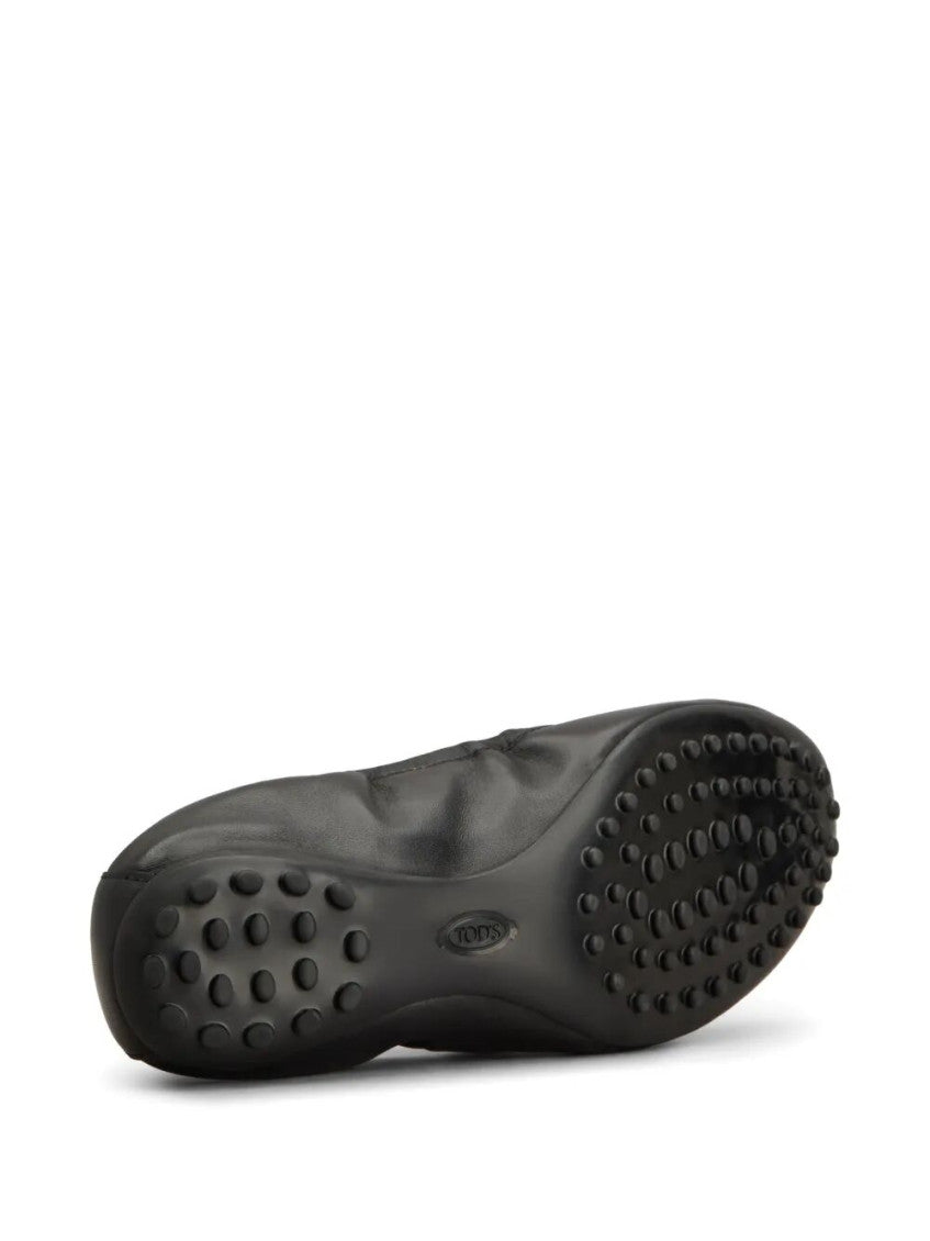 Black Leather Ballet Flats 5