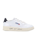 White Logo Low Top Sneakers 1