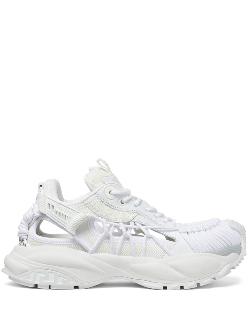 White Lace Up Sneakers 1