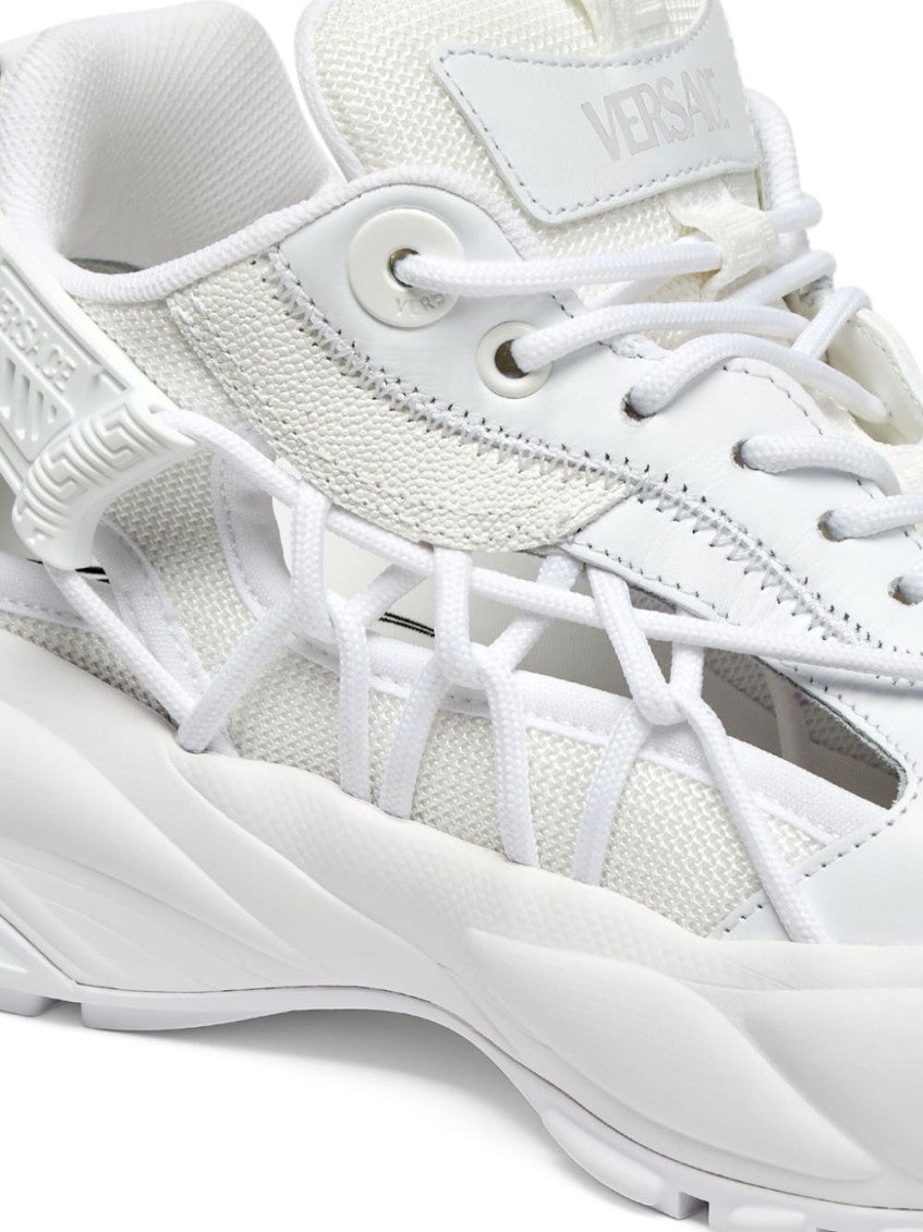 White Lace Up Sneakers 3