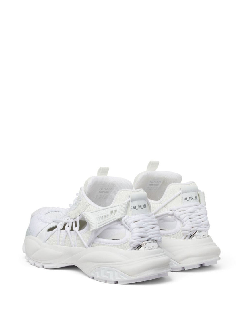 White Lace Up Sneakers 5