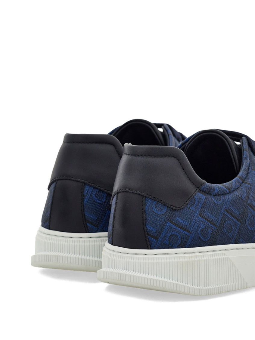 Navy Lace Up Sneakers 4