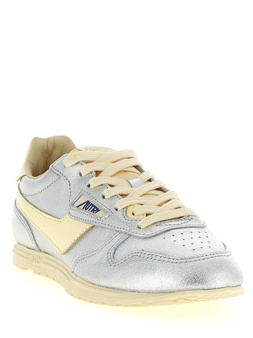 Silver Logo Sneakers 2