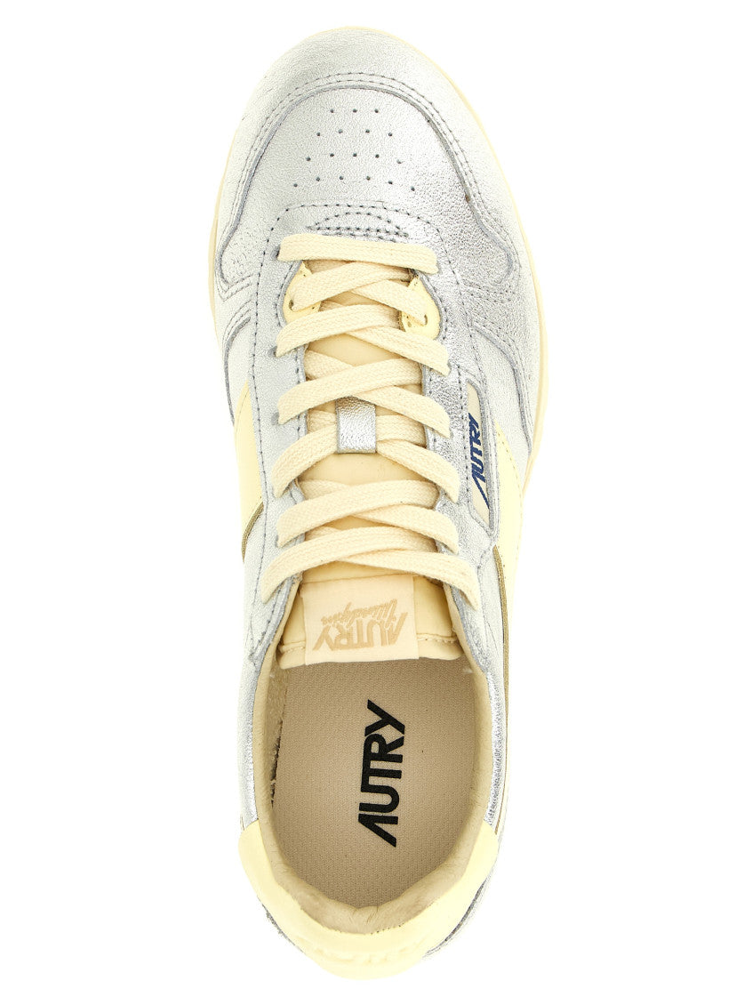 Silver Logo Sneakers 4