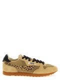 Beige Lace Up Sneakers 1