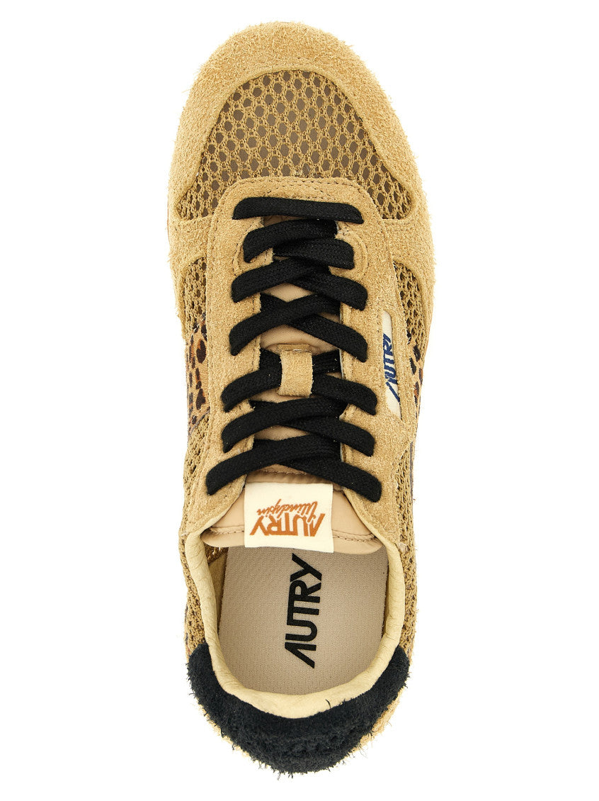 Beige Lace Up Sneakers 4