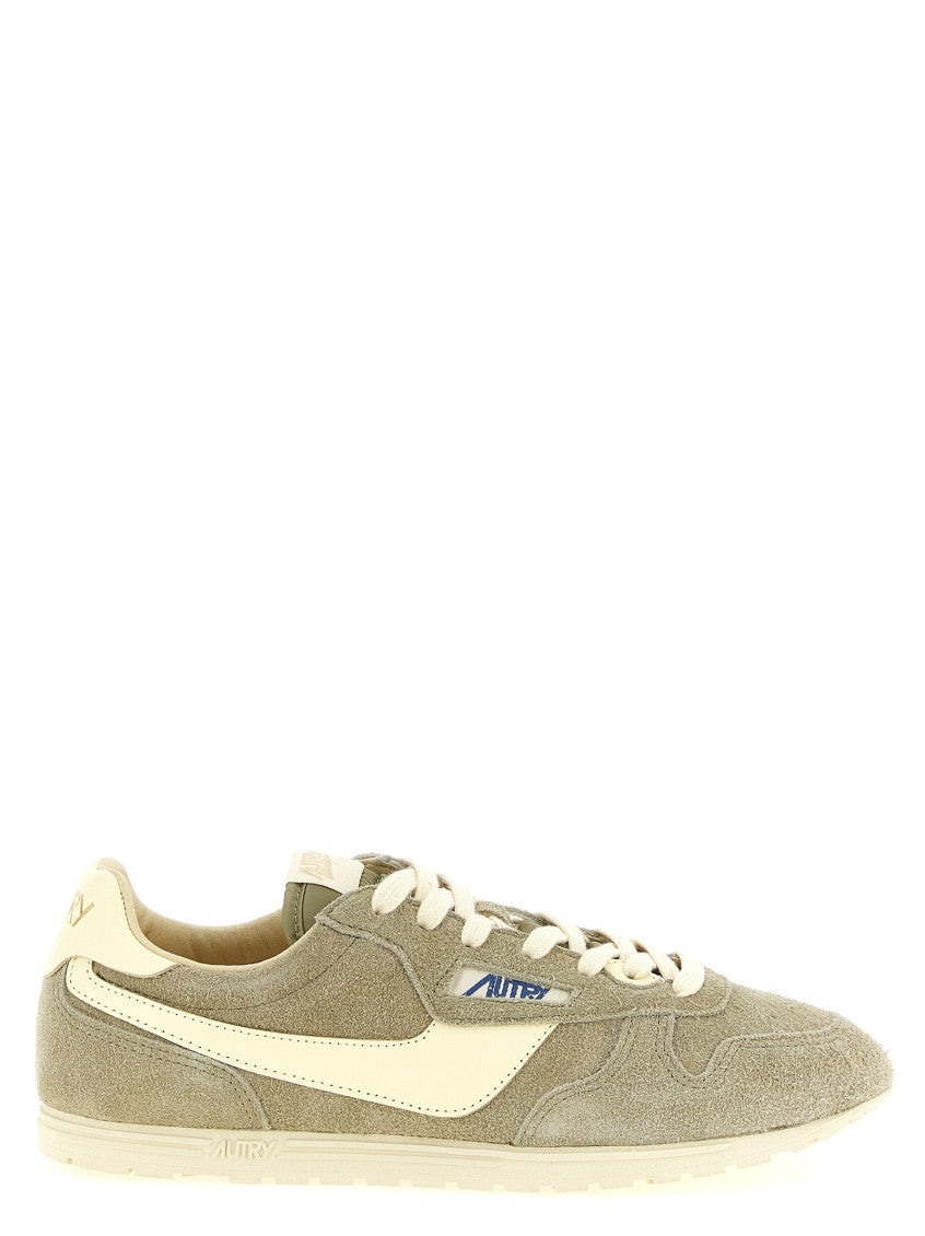 Grey Lace Up Sneakers 1