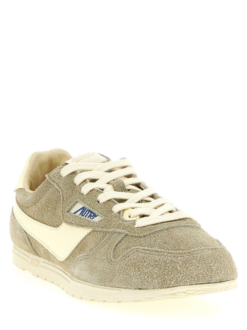 Grey Lace Up Sneakers 2