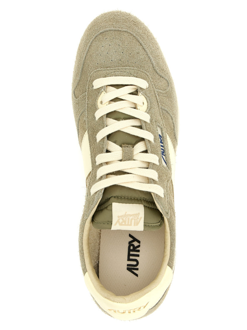 Grey Lace Up Sneakers 4