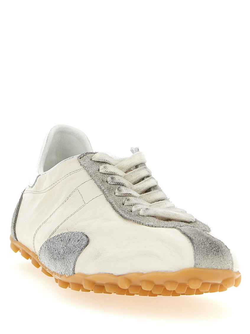 Grey Lace Up Sneakers 2