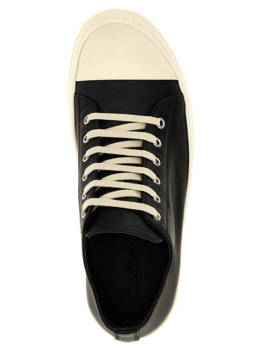 BlackWhite Lace Up Sneakers 4