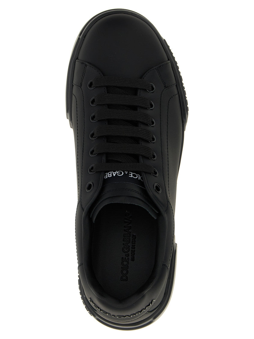 Black Lace Up Sneakers 4