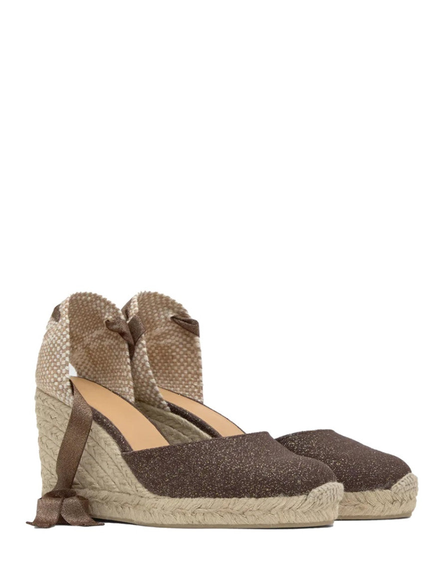 Brown Textured Carina Wedges 2