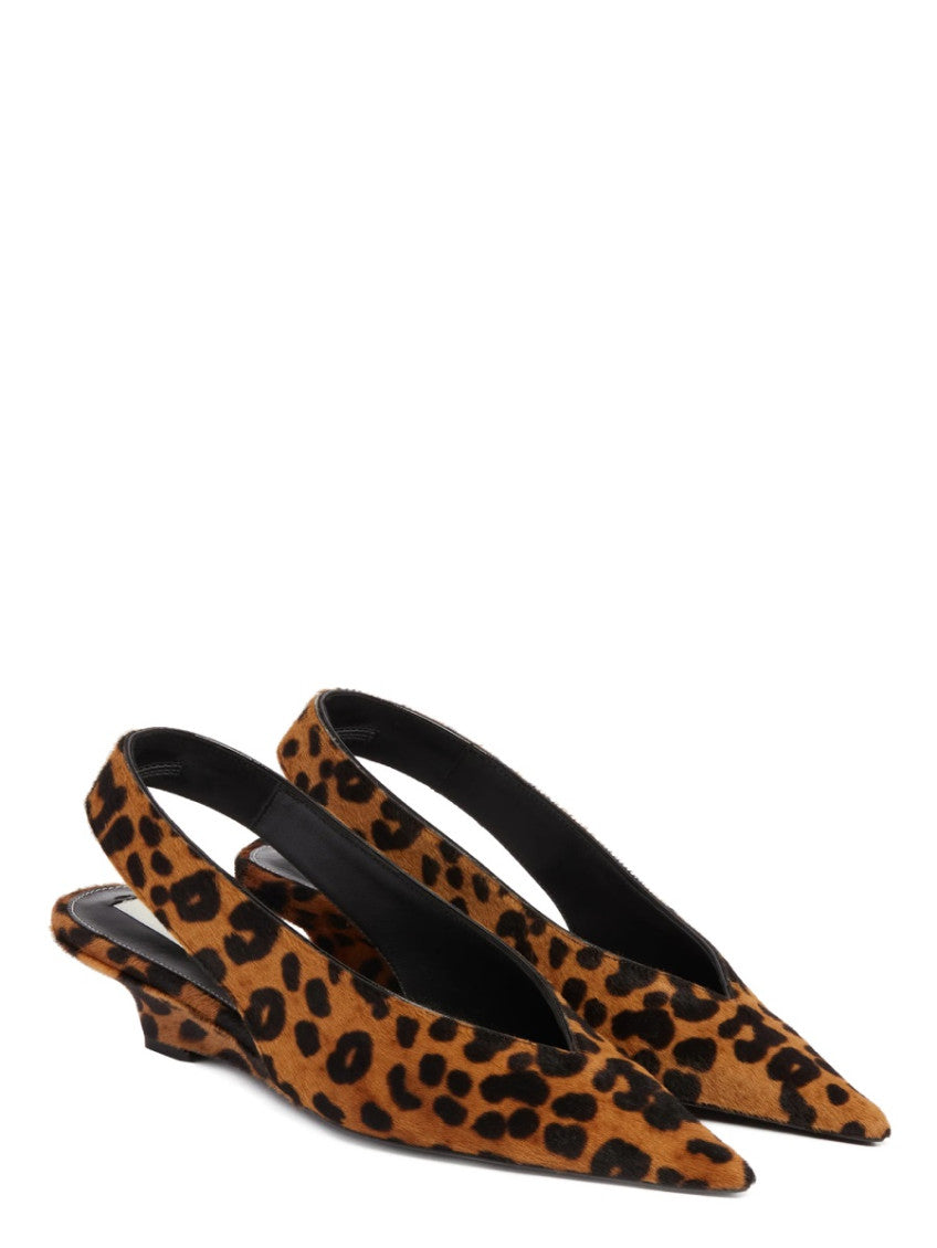 Leopard Print Slingback Sandals 2