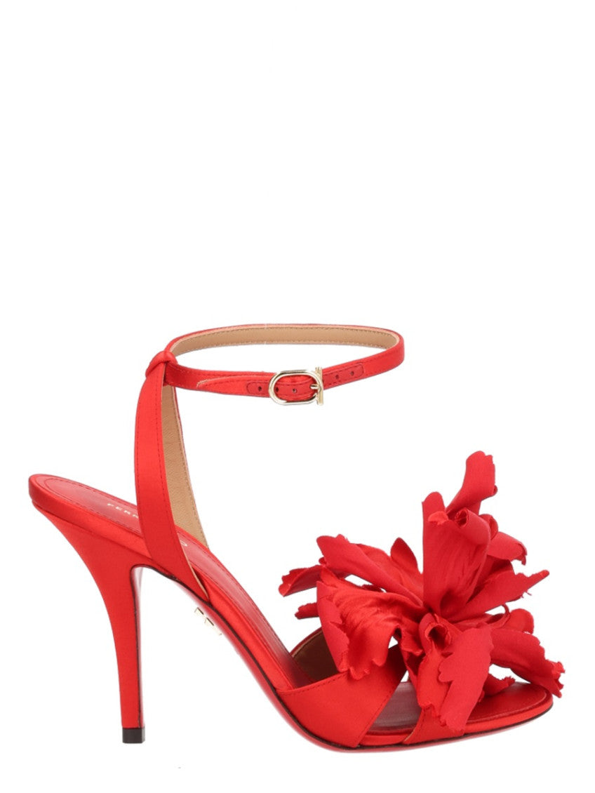 Red Ankle-strap Heels 1