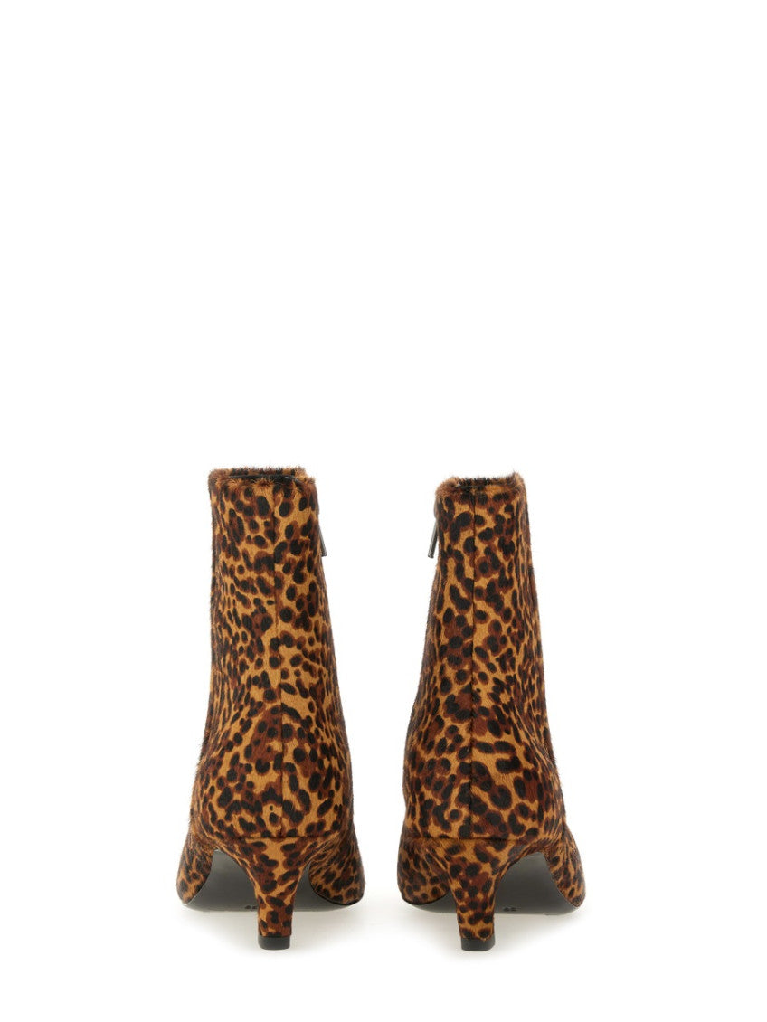 Leopard Print Pointed-toe Boots 3