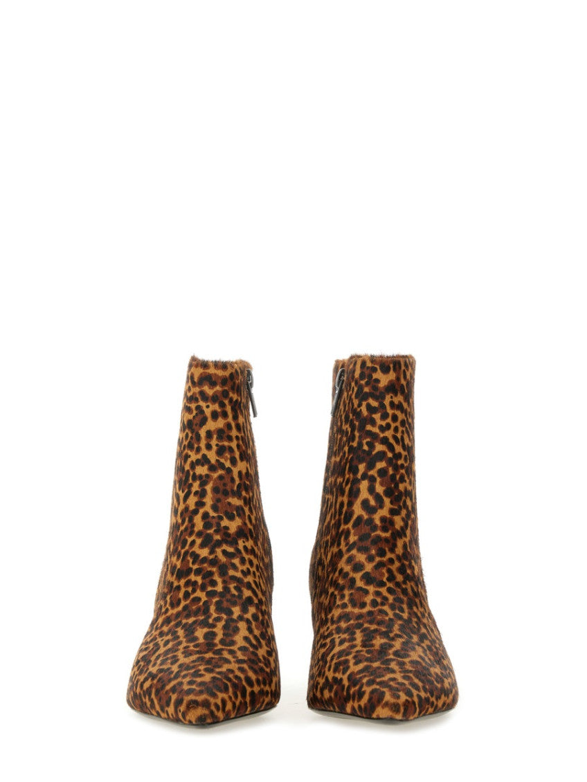 Leopard Print Pointed-toe Boots 4