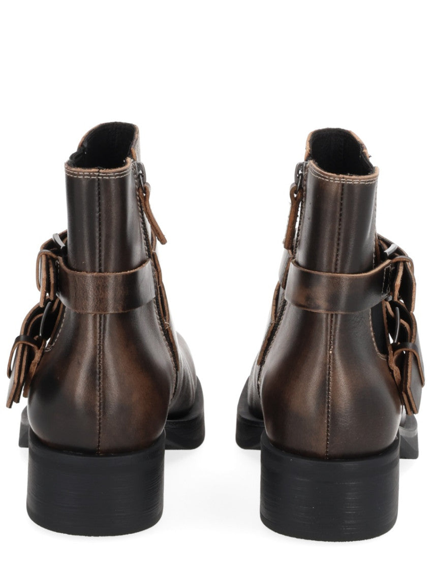 Brown Leather Yuri Boots 4