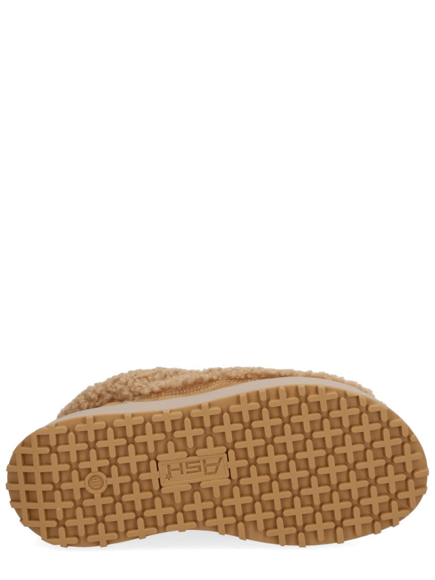 Beige Textured Olympia Boots 6