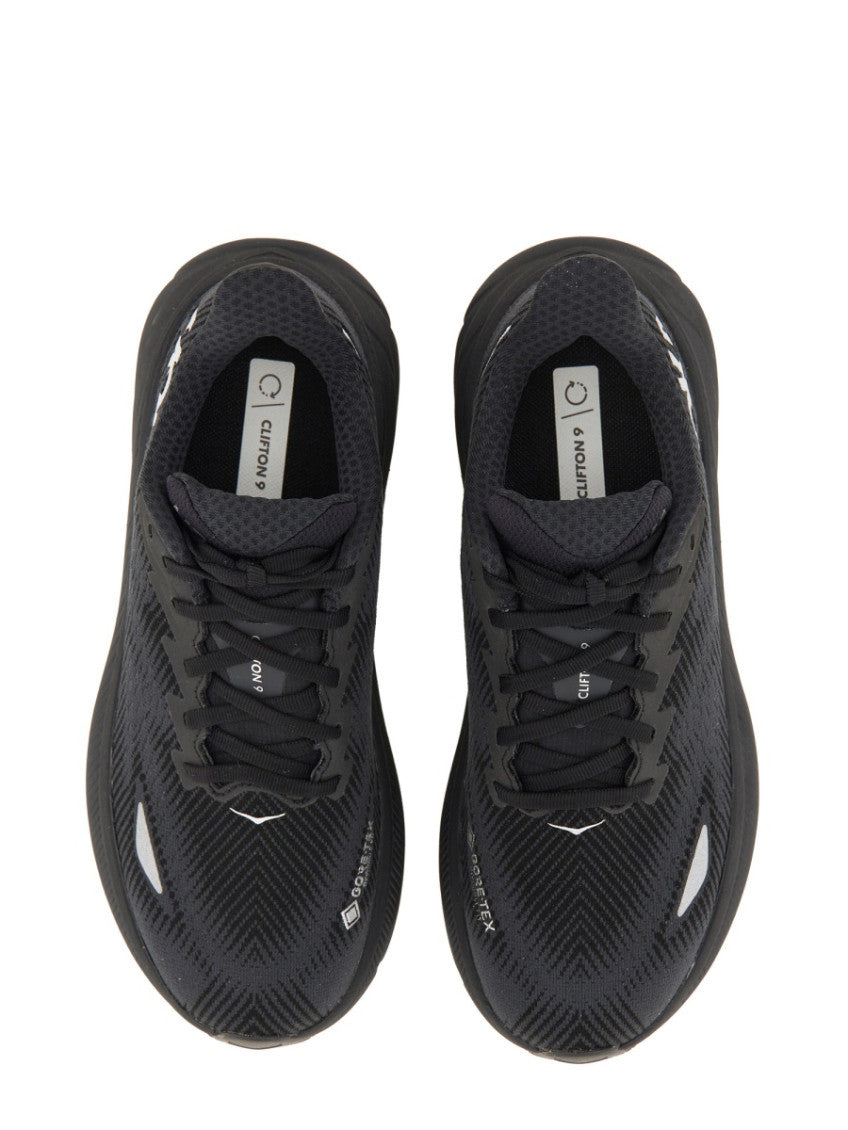 Black Logo Clifton 9 Sneakers 2