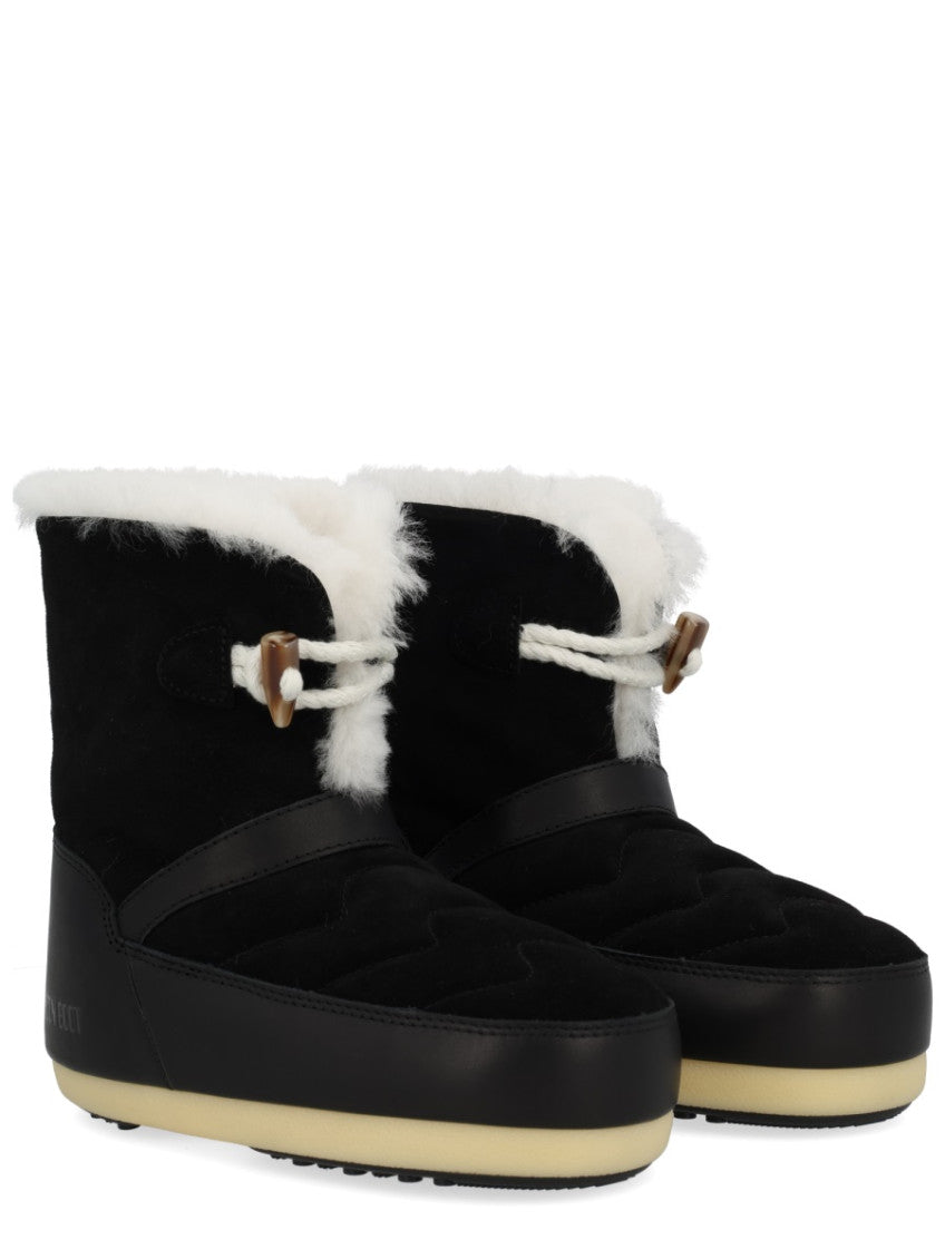 Black Solid Igloo Boots 2