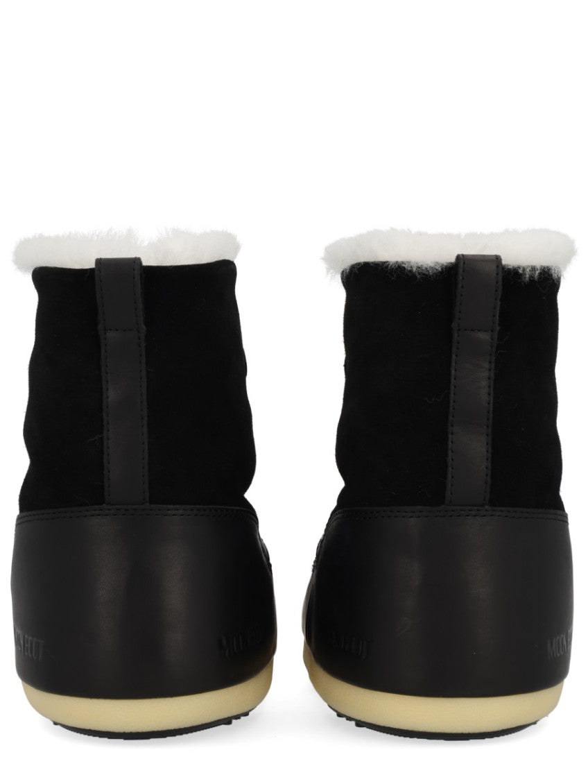 Black Solid Igloo Boots 4