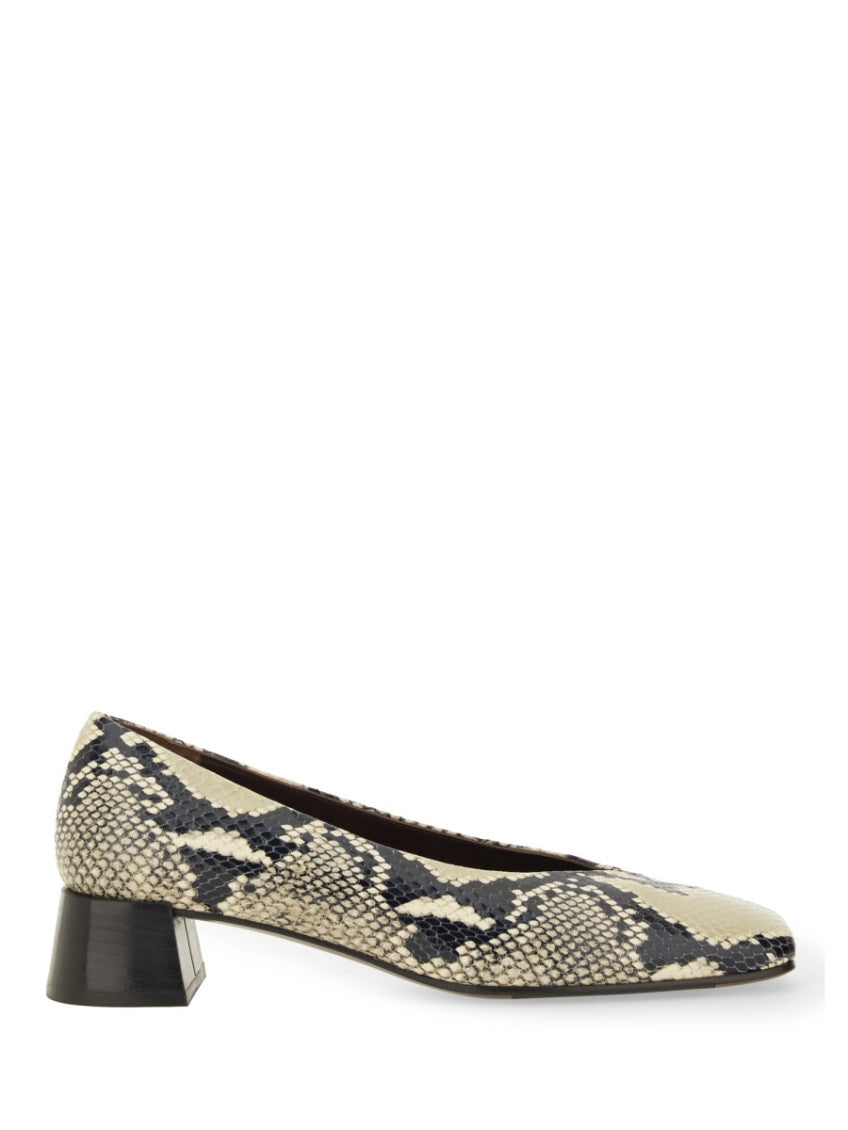Beige Printed Pumps 1